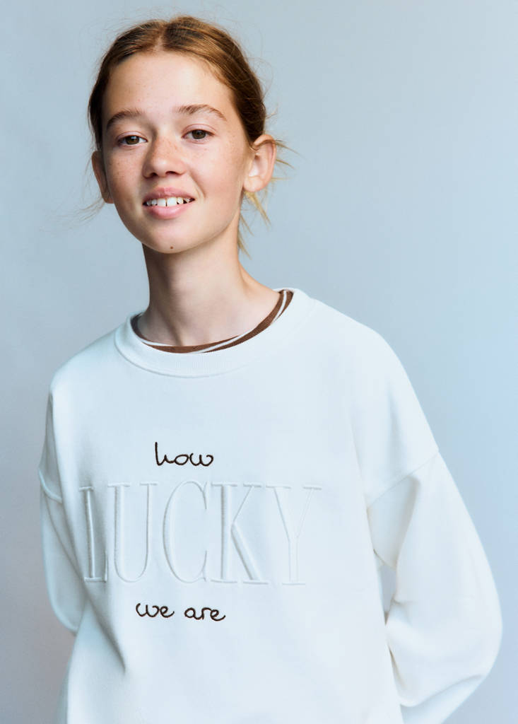Sweatshirt with embroidered detail — Off White