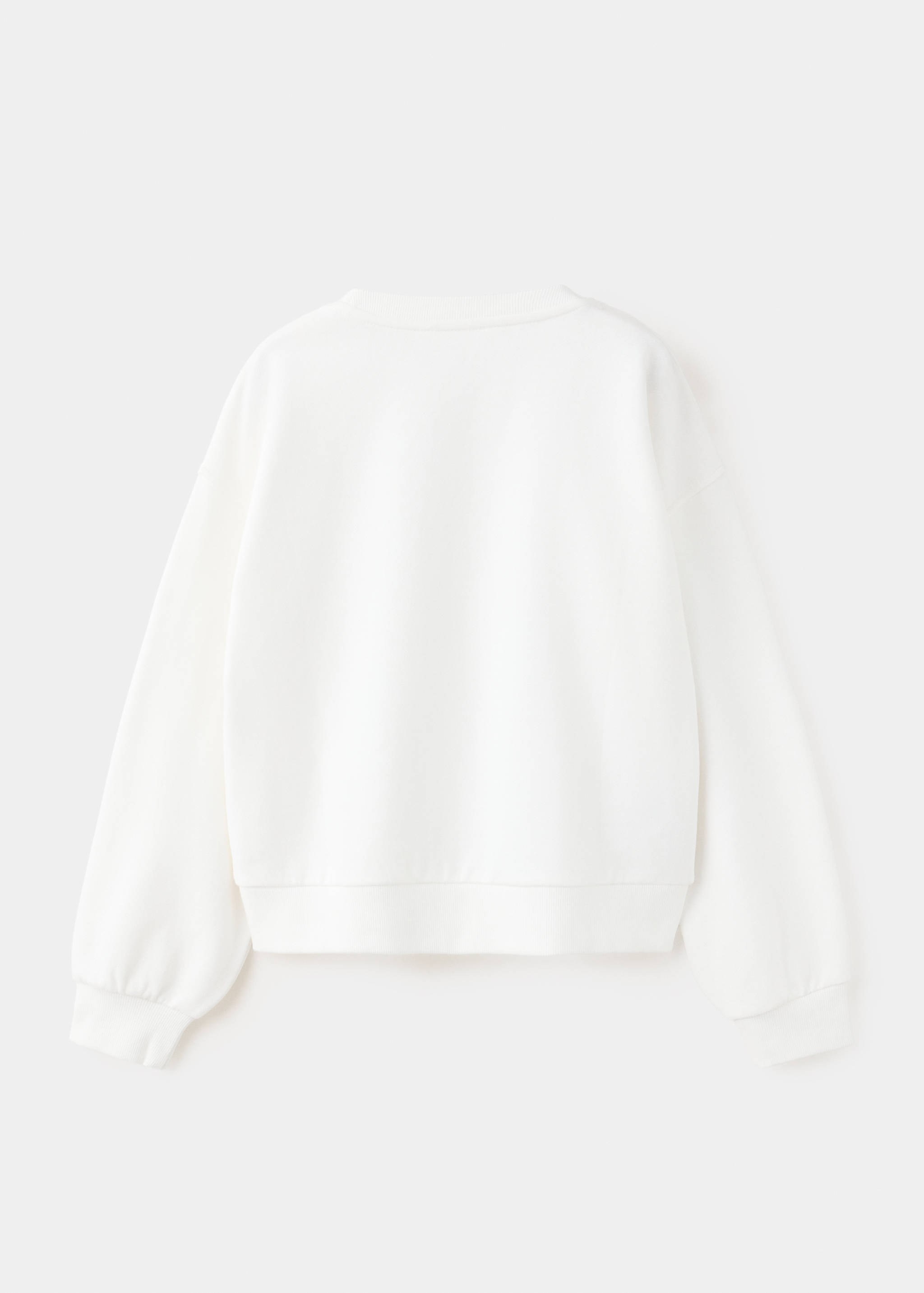 Sweatshirt with embroidered detail - Reverse of the article