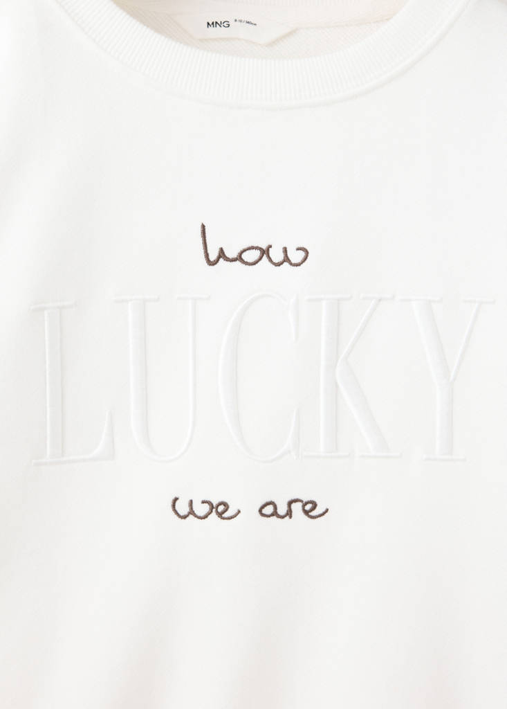Sweatshirt with embroidered detail — Off White
