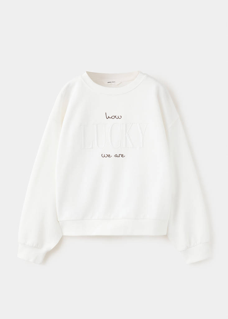 Sweatshirt with embroidered detail — Off White