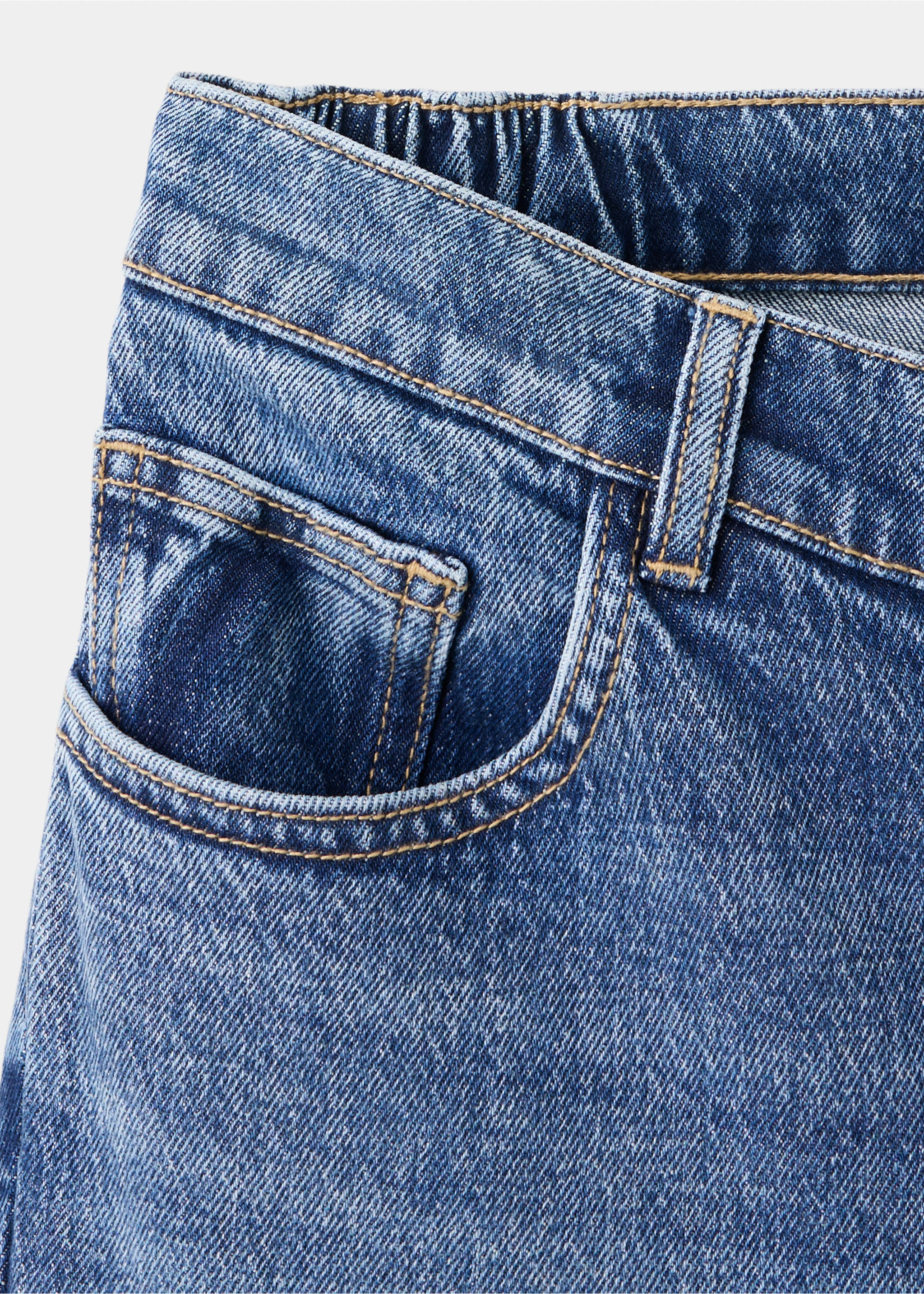 Maternity Straight Jeans - Details of the article 8, Dark Blue. Ref: 37015174-00.