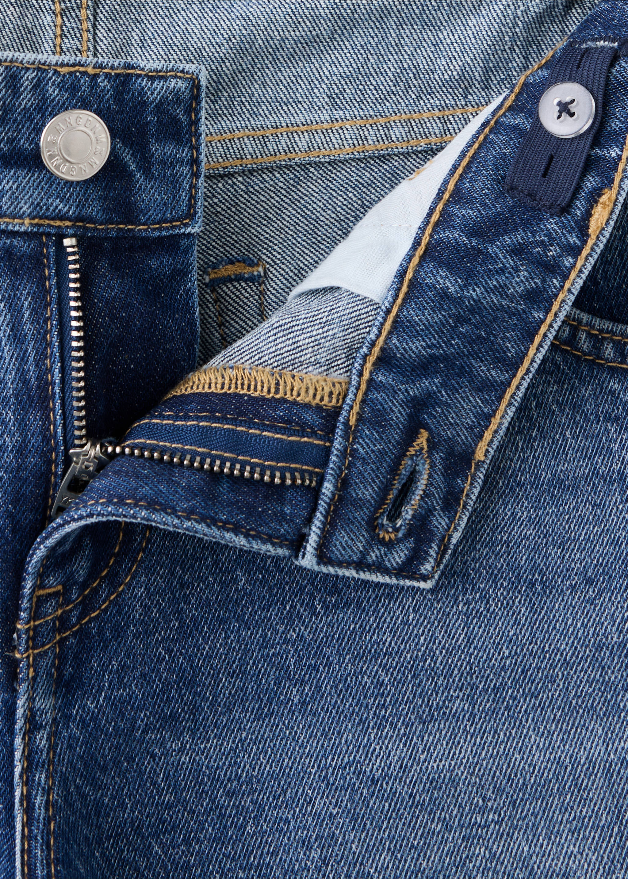 Maternity Straight Jeans - Details of the article 0, Dark Blue. Ref: 37015174-00.