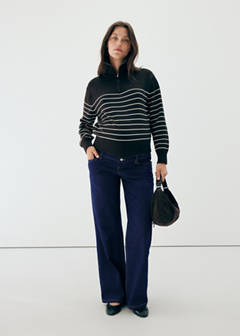 Wide leg maternity jeans — Open Blue 2