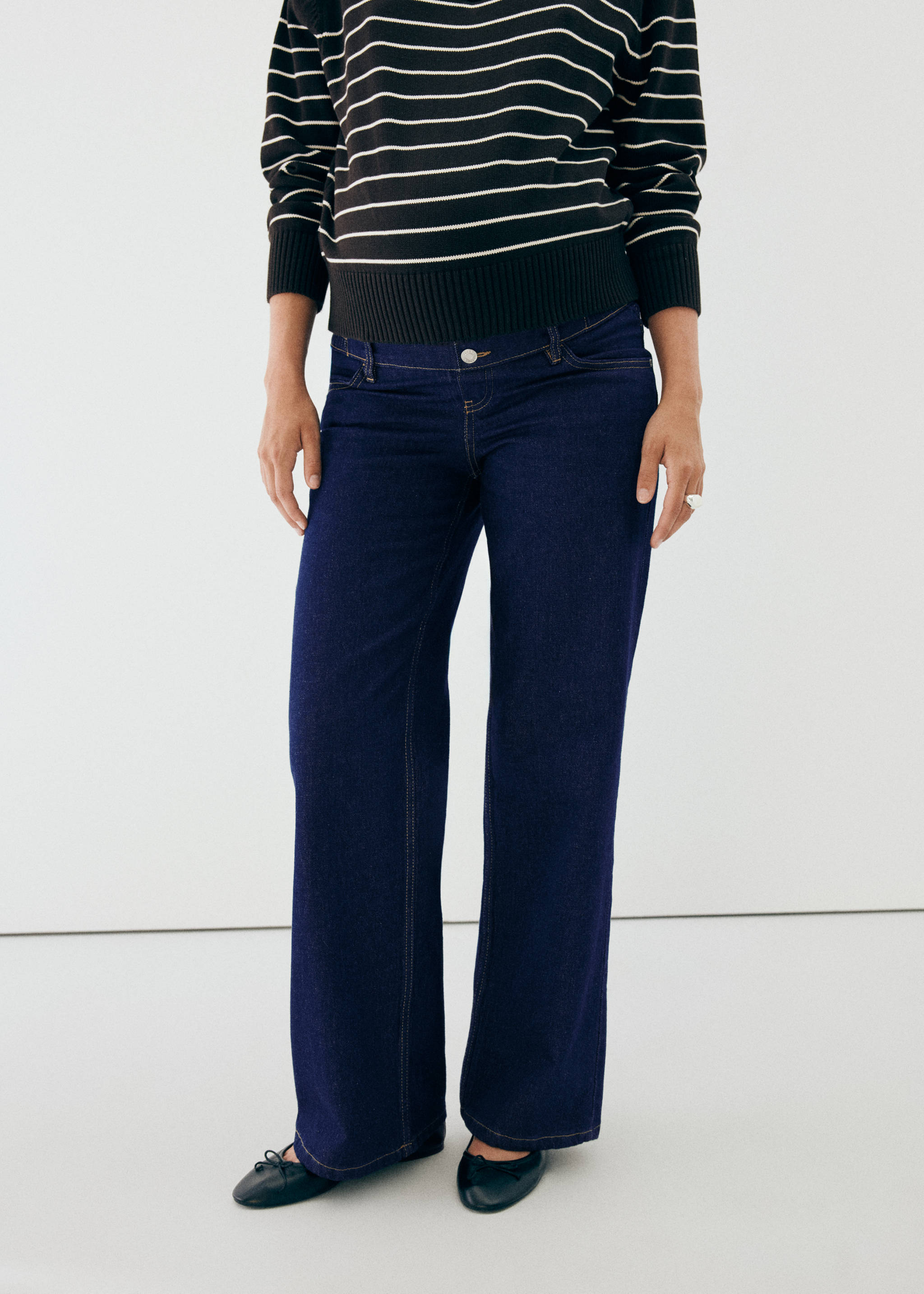 Maternity Straight Jeans - Medium plane
