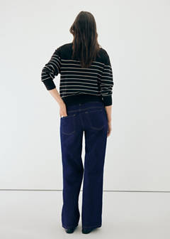 Wide leg maternity jeans — Open Blue 3