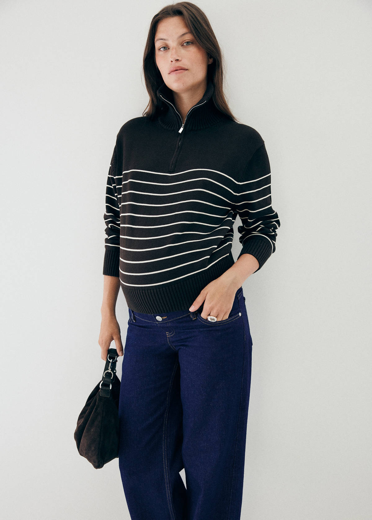 Wide leg maternity jeans — Open Blue