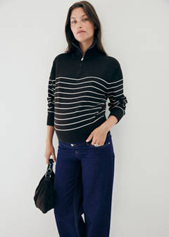 Wide leg maternity jeans — Open Blue 4