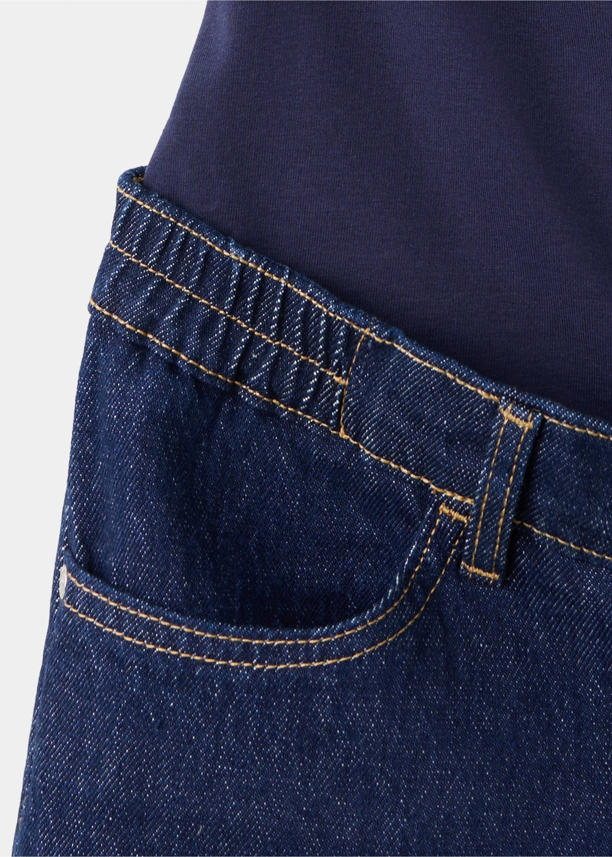 Maternity Straight Jeans - Details of the article 8, Open Blue. Ref: 37015175-00.