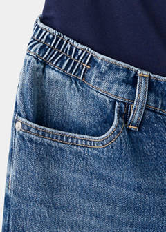 Wide leg maternity jeans — Dark Blue 6