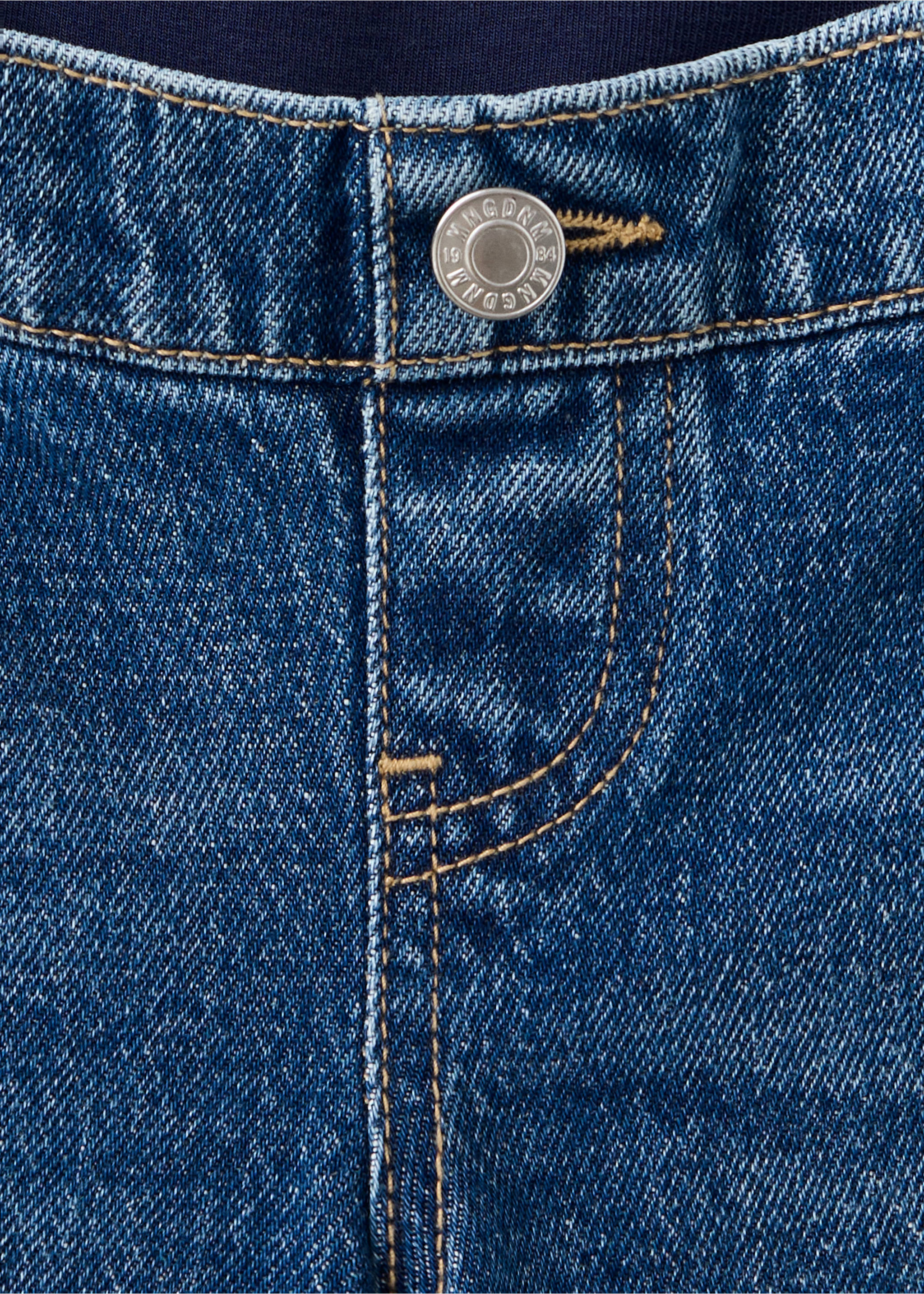 Maternity Straight Jeans - Details of the article 0, Dark Blue. Ref: 37015176-00.
