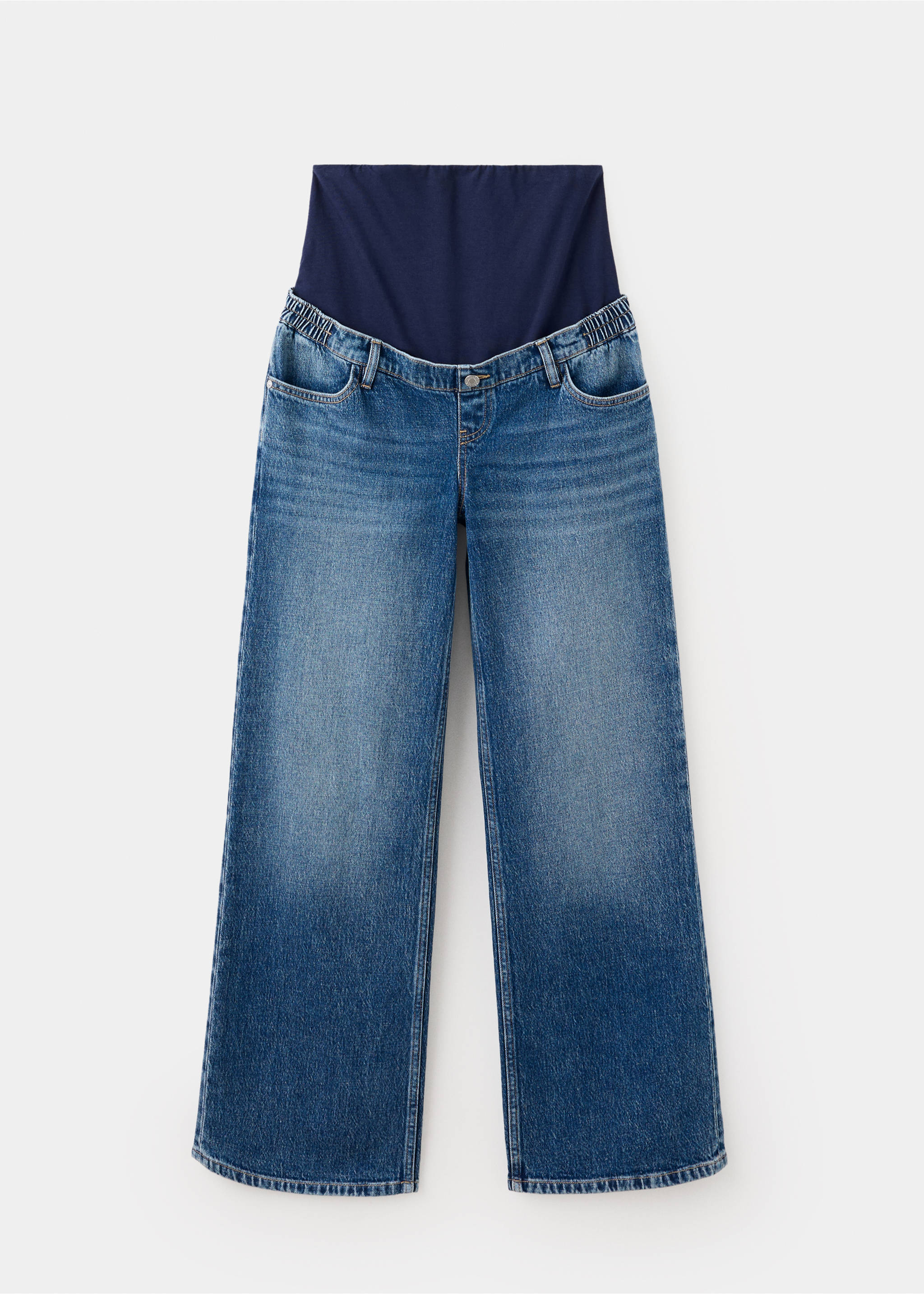 Maternity Straight Jeans - Article without model, Dark Blue. Ref: 37015176-00.