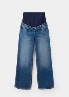 Wide leg maternity jeans — Dark Blue 5