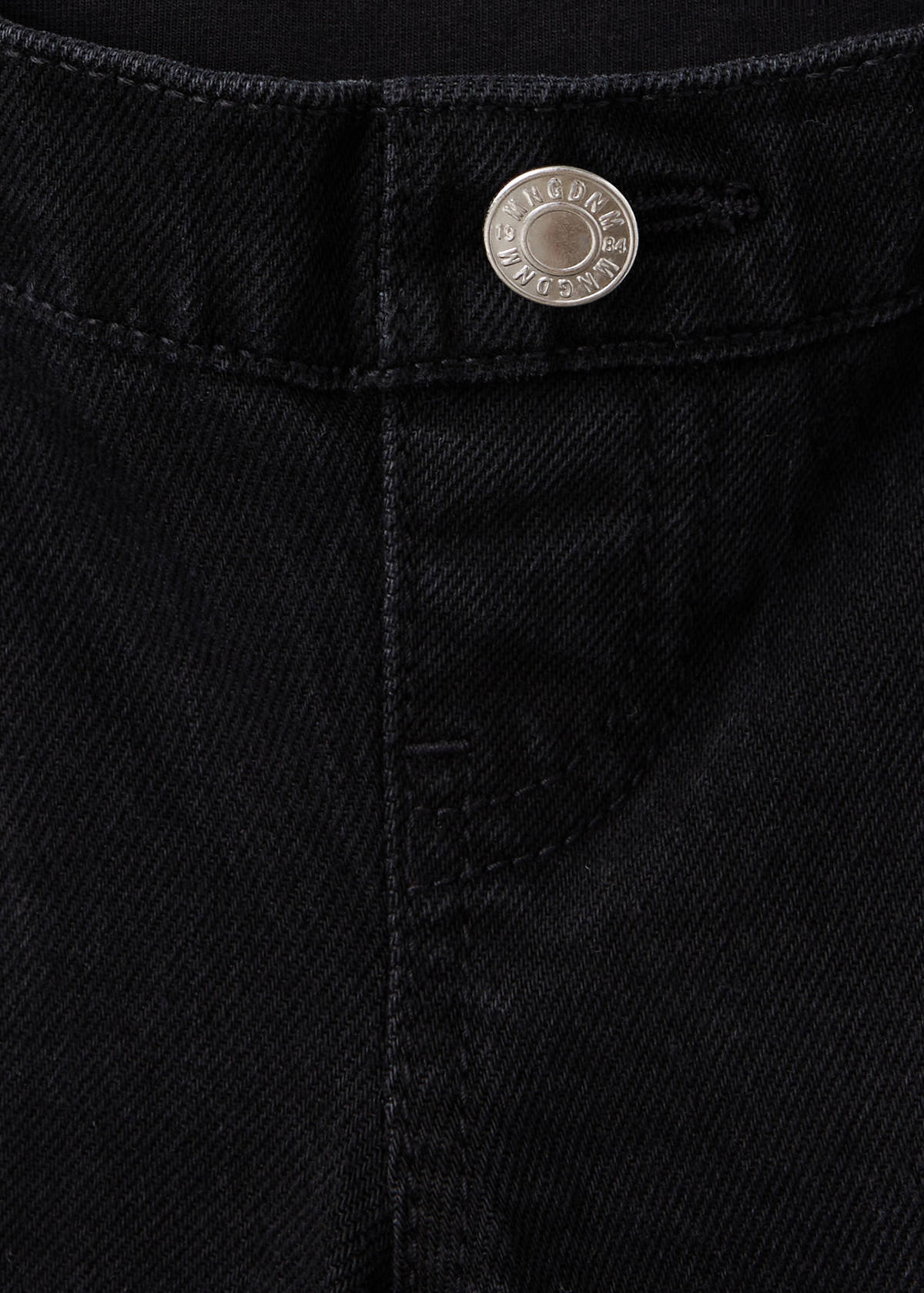 Wide leg maternity jeans — Black denim