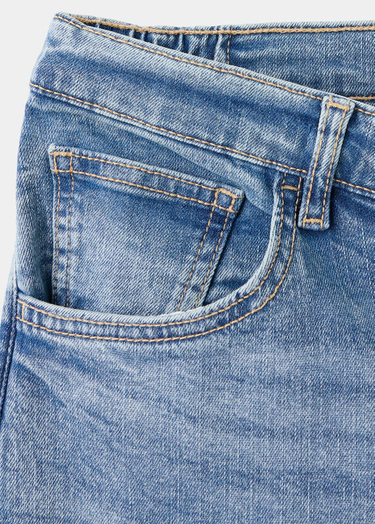Maternity balloon-fit jeans — Medium Blue