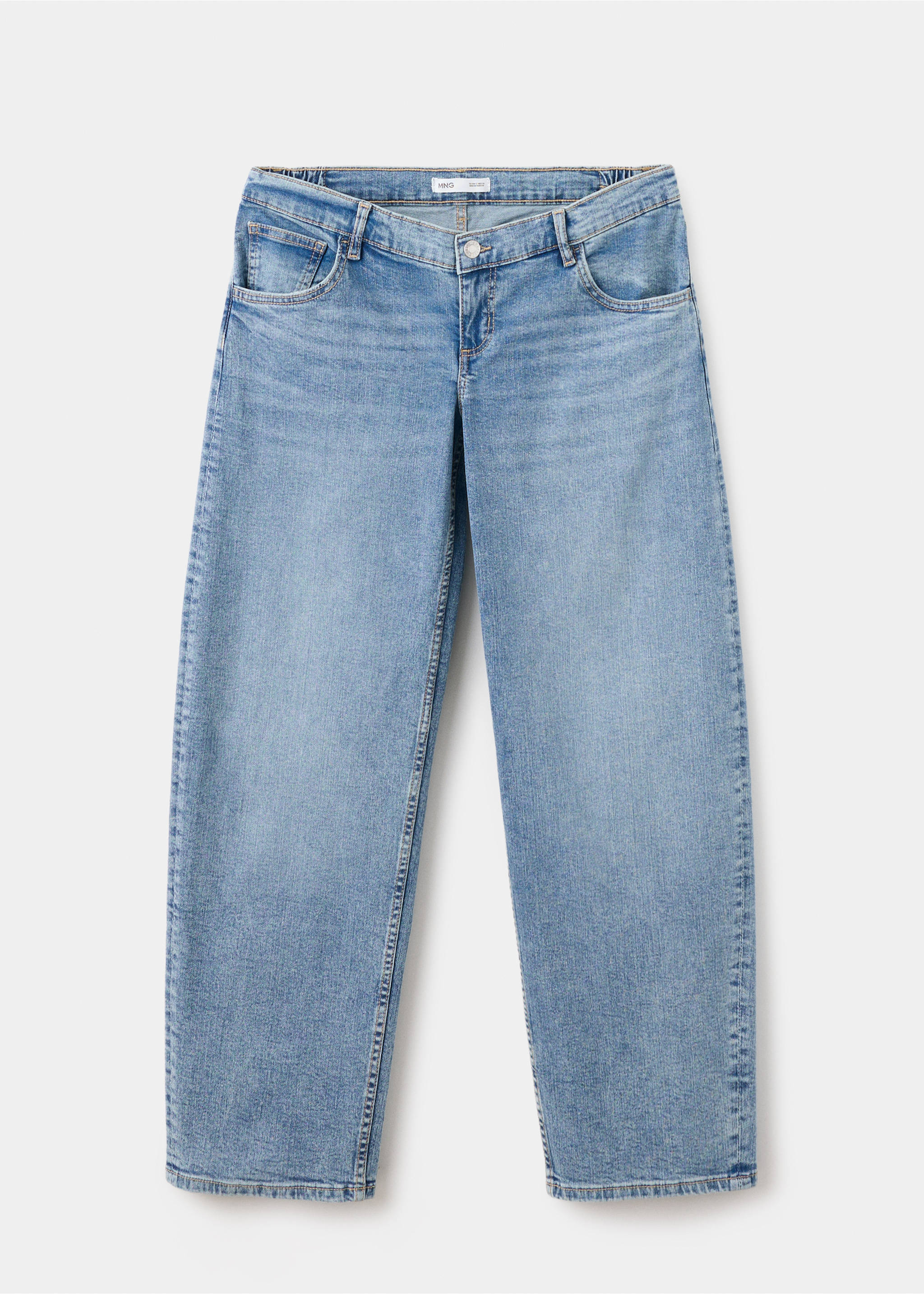 Maternity balloon-fit jeans - Article without model, Medium Blue. Ref: 37015178-00.