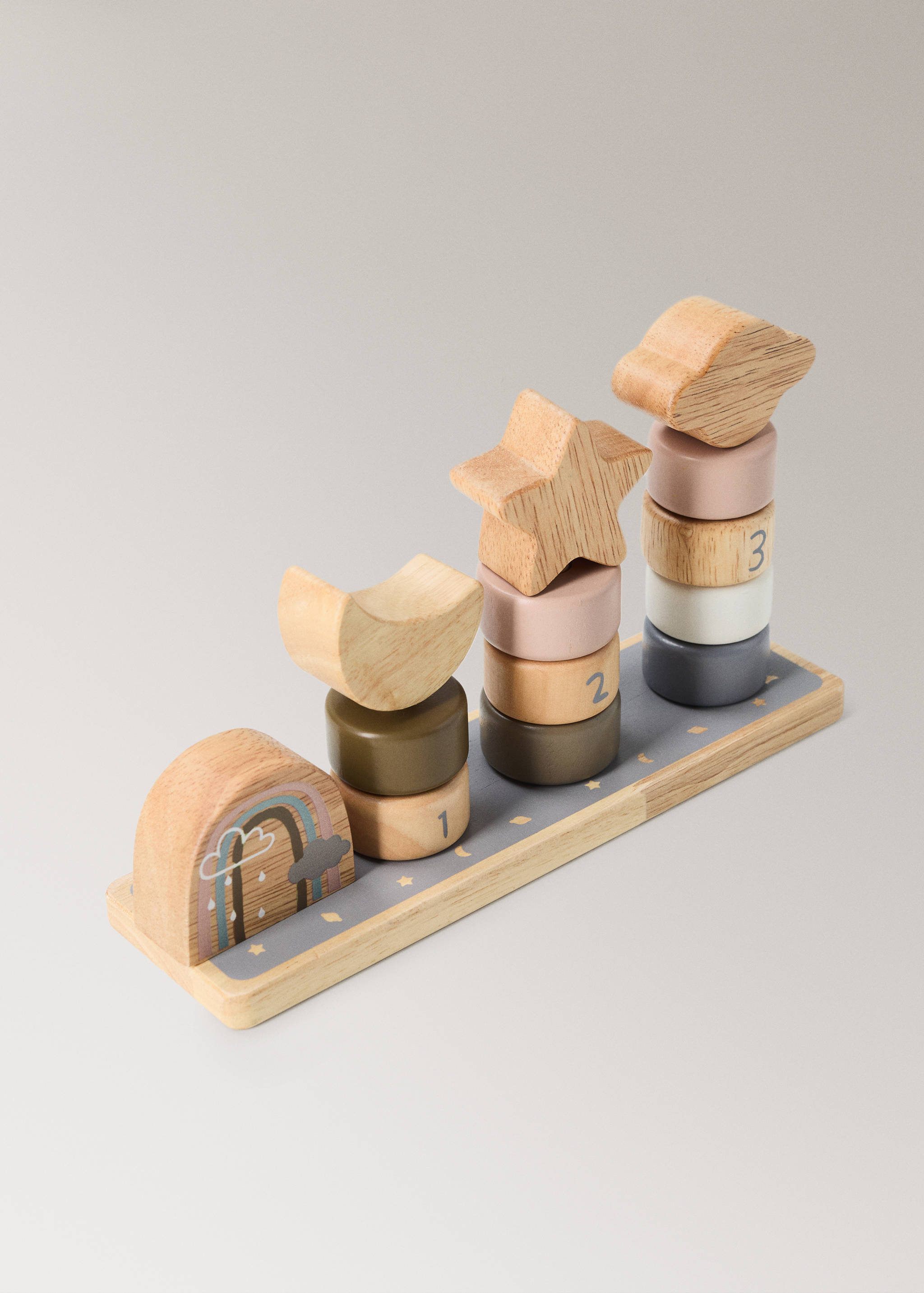 Joc formes apilables fusta - Detall de l'article 1