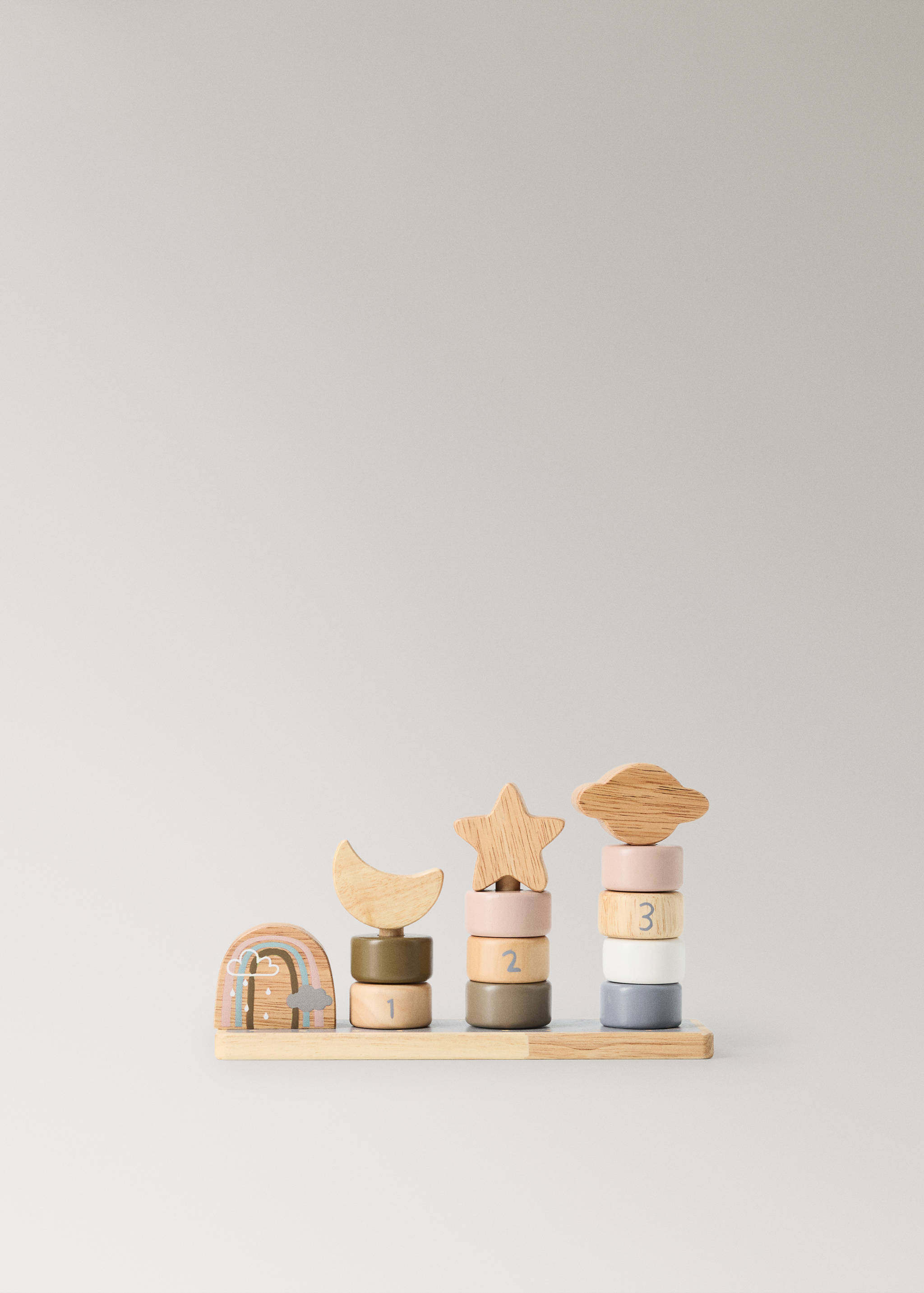 Joc formes apilables fusta - Article sense model