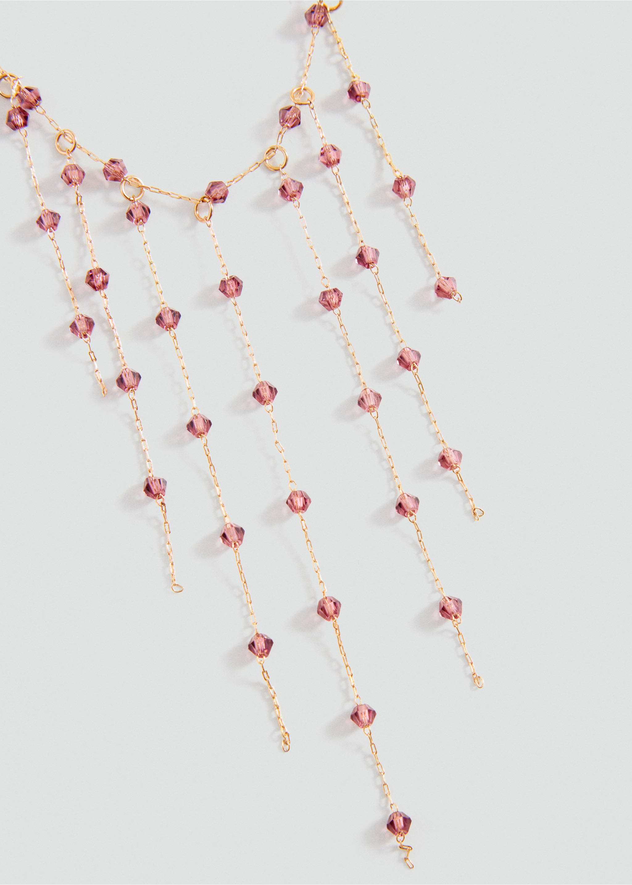 Collier cascade perles - Plan moyen, Or. Ref: 37015201-00.