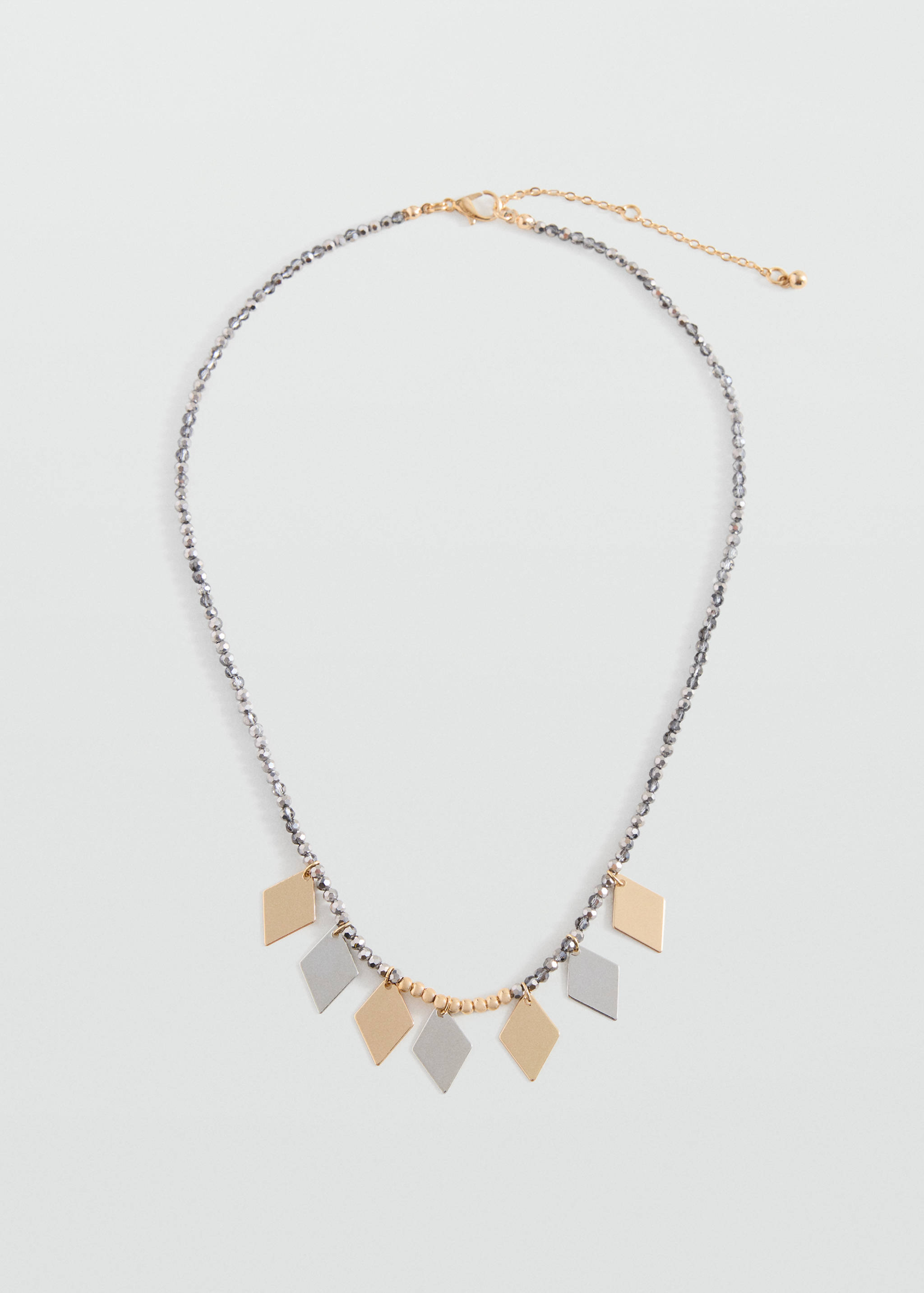 Collier perles métalliques - Article sans modèle
