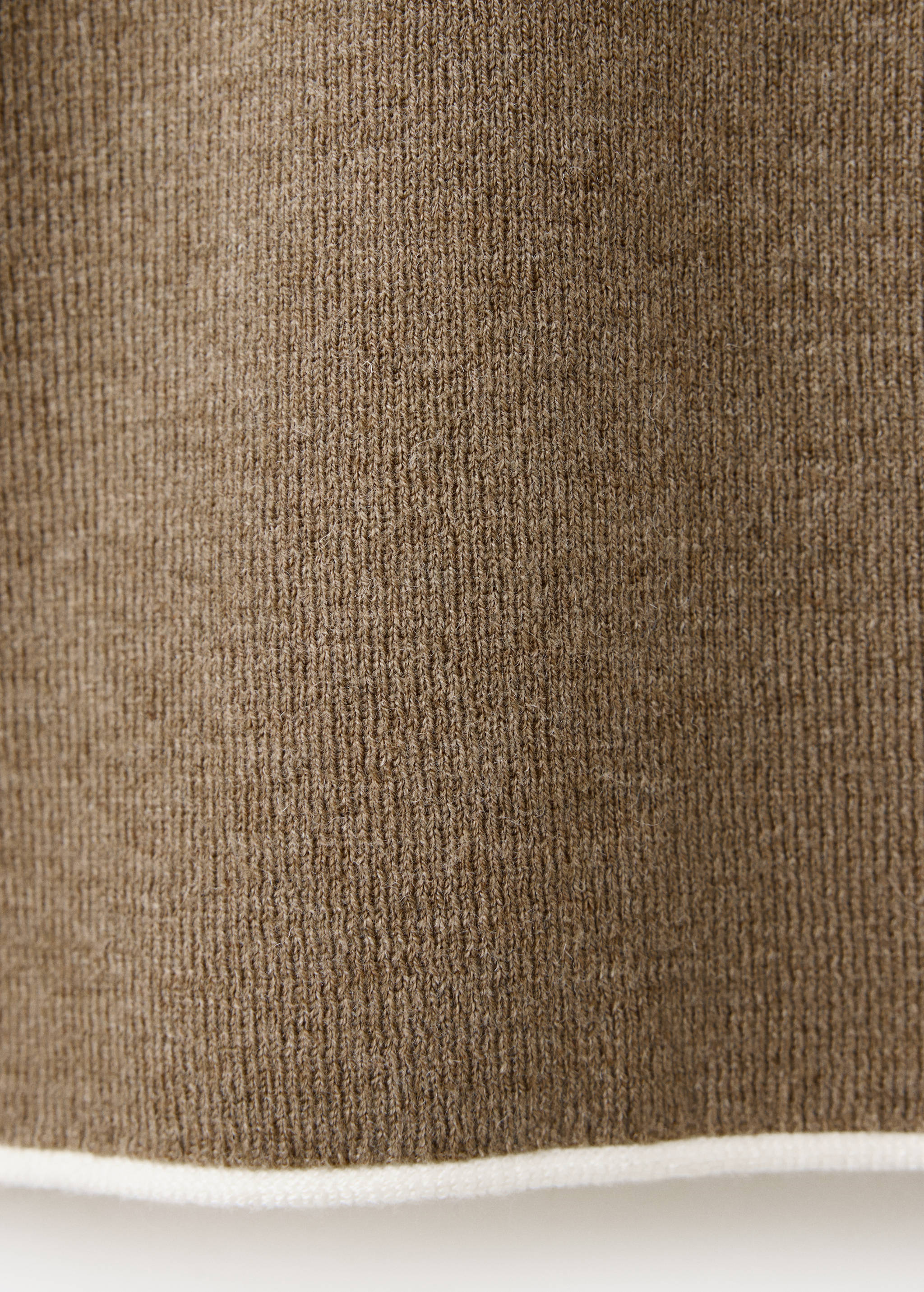 Contrast-trim knit sweater - Деталь изделия 8