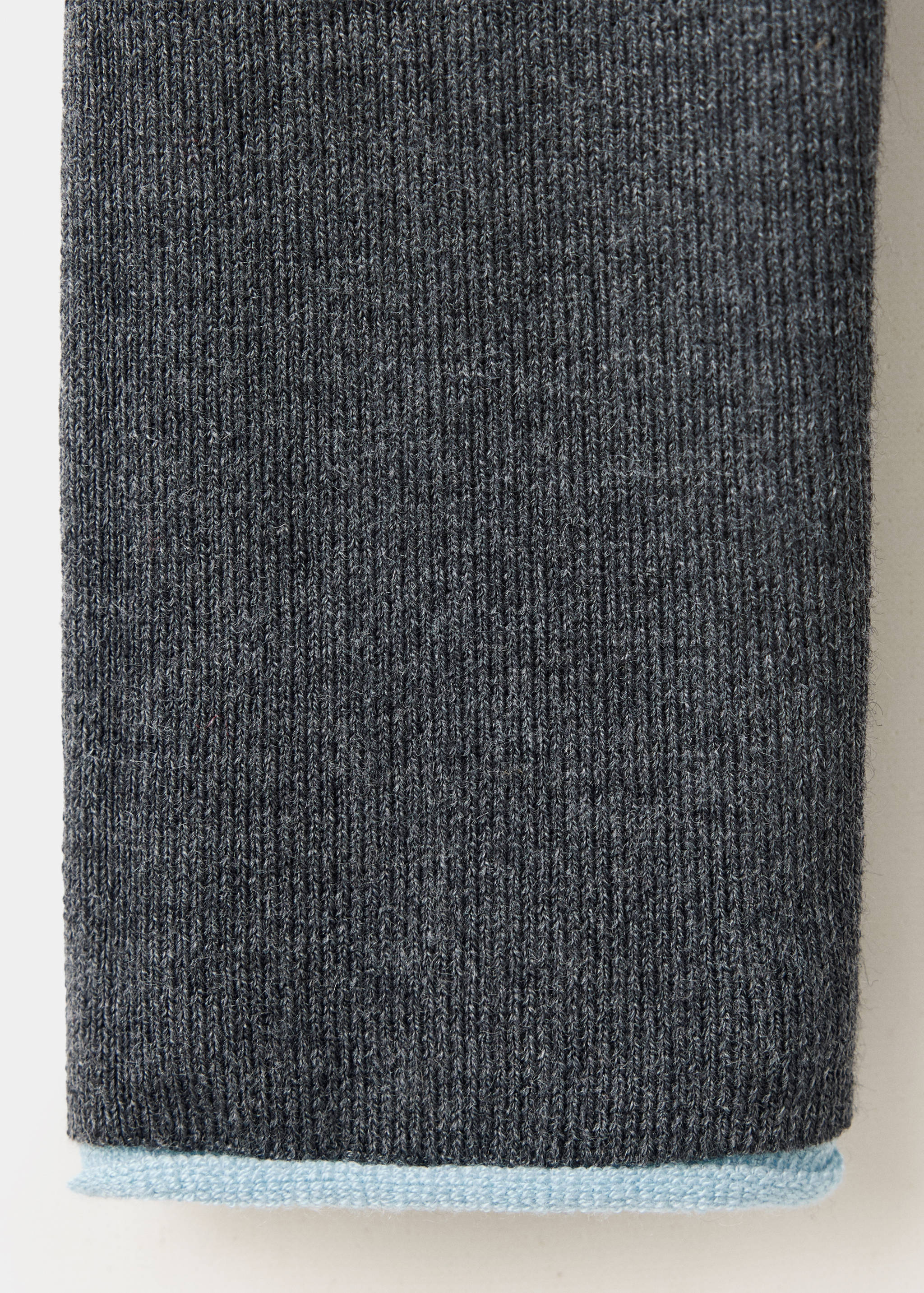Contrast-trim knit sweater - Деталь изделия 8