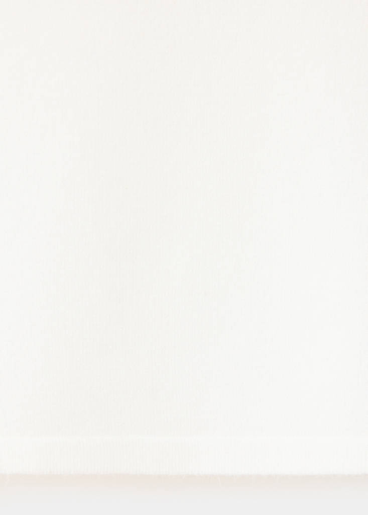 Fitted boat neck jumper — Ecru