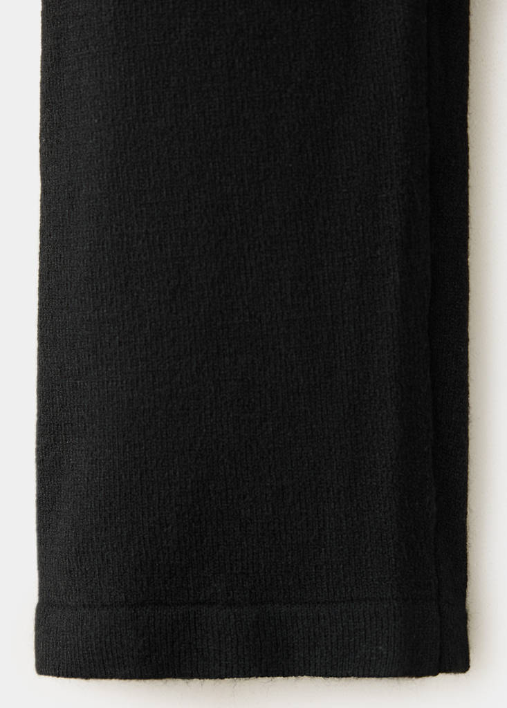 Fitted boat neck jumper — Black