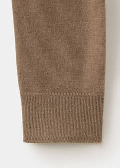 Fine-knit crew-neck sweater — Medium Brown 10