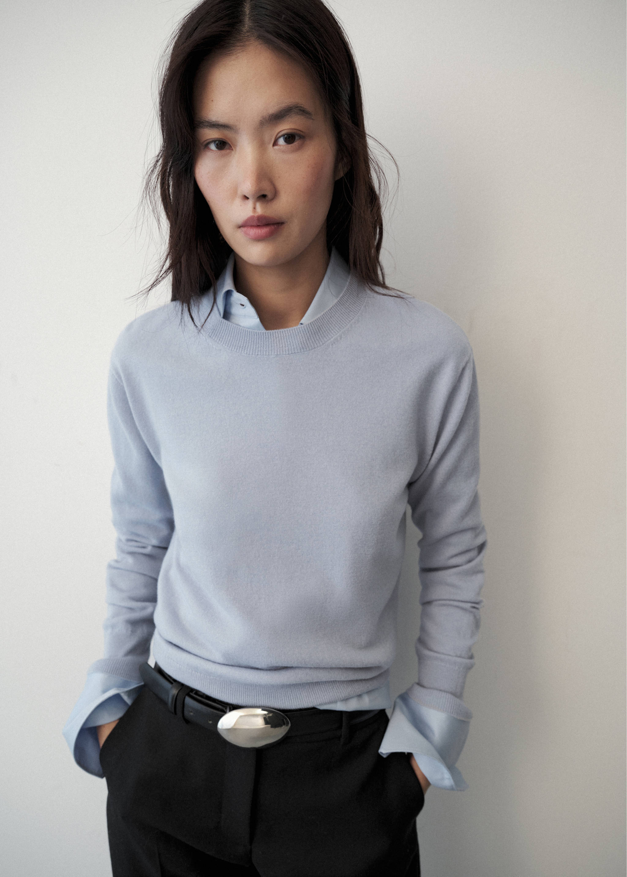 100% wool round-neck sweater - Medium plane