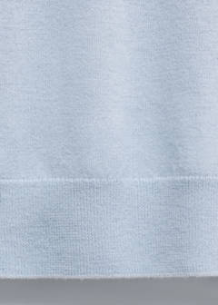100% wool round-neck sweater — Sky Blue 6