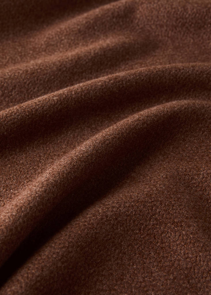 Soft blanket with fringe detail — Ochre