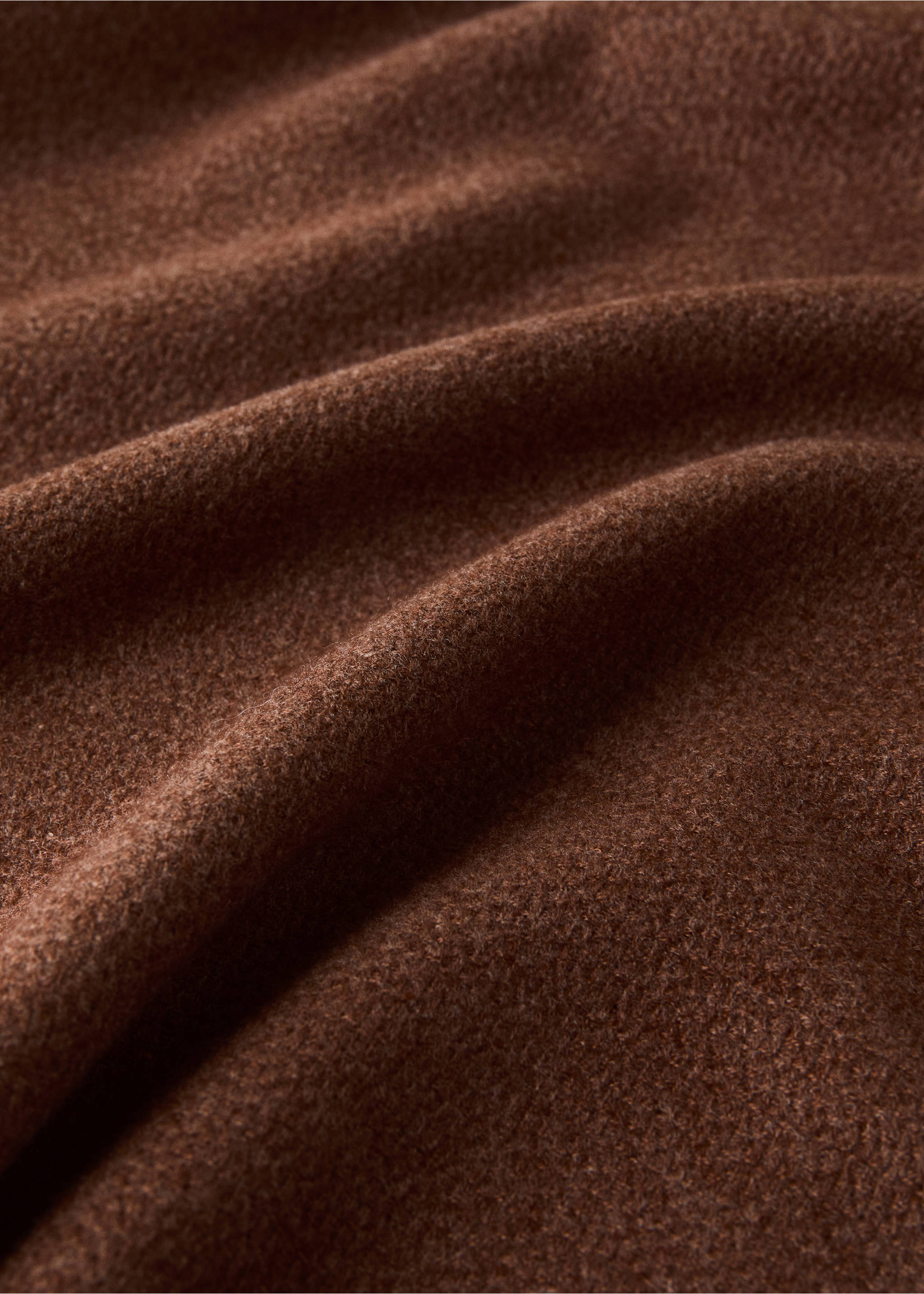 Soft blanket with fringe detail - Details of the article 1, Ochre. Ref: 37015845-00.