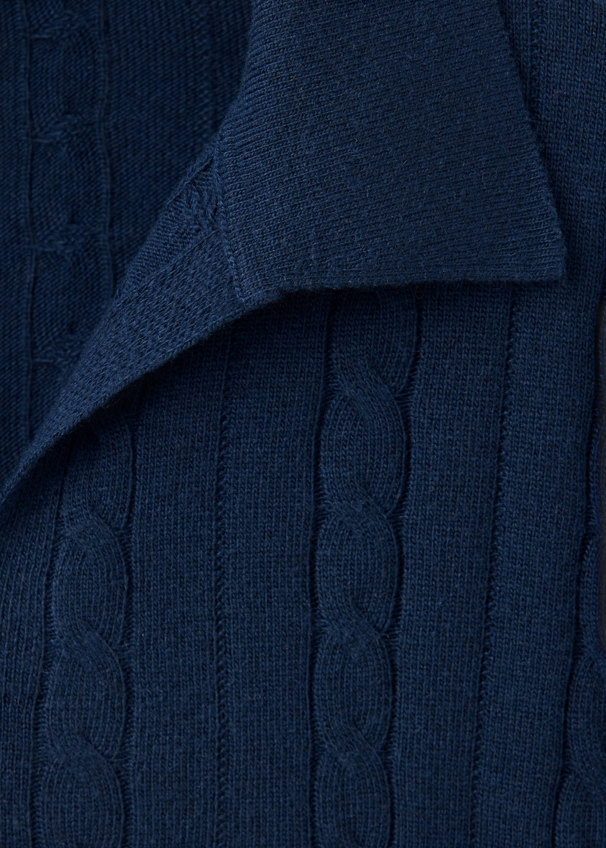 Braided polo-neck sweater - Details of the article 8