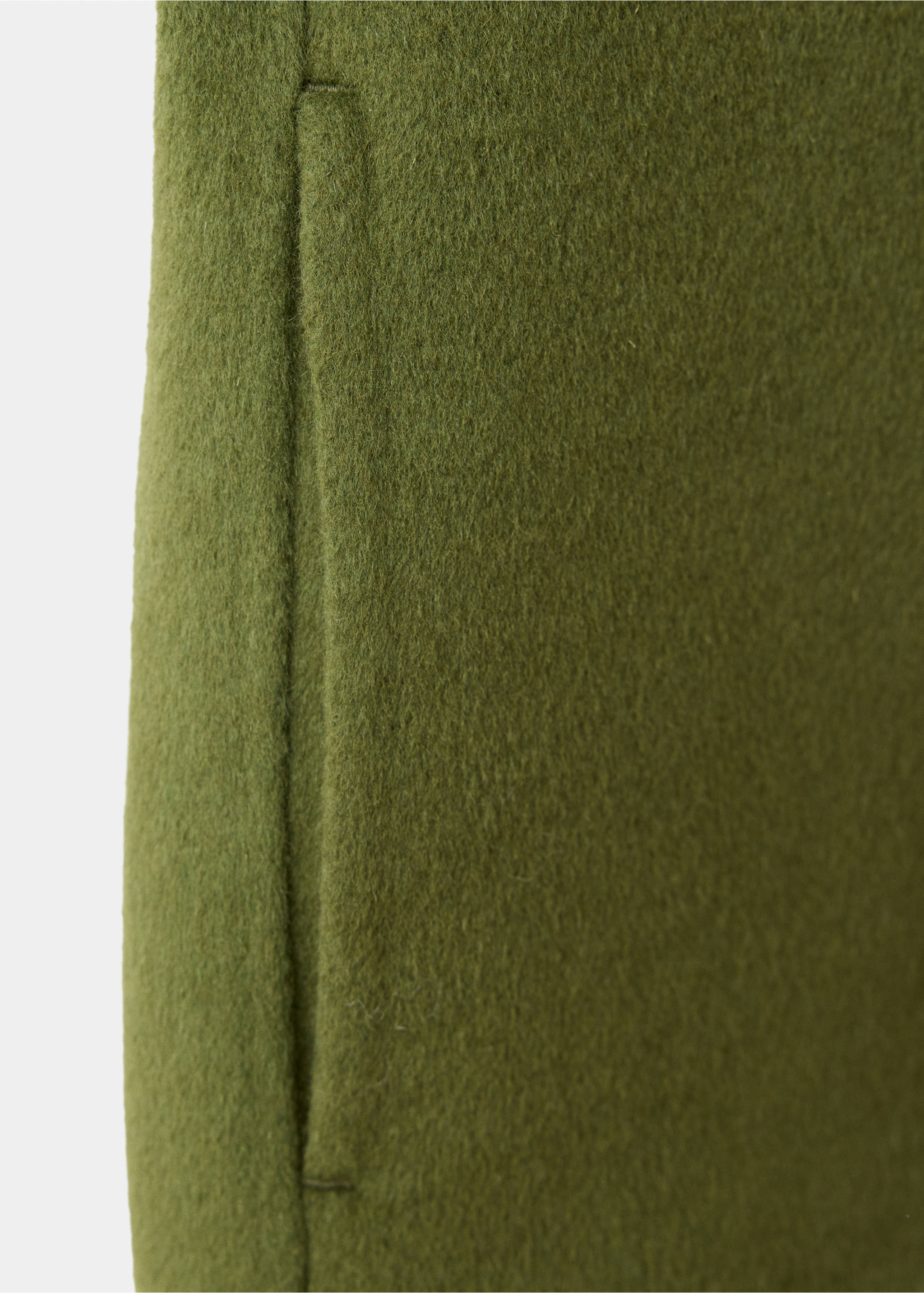 Wool jacket with shirt collar - Details of the article 0, Green. Ref: 37015849-00.