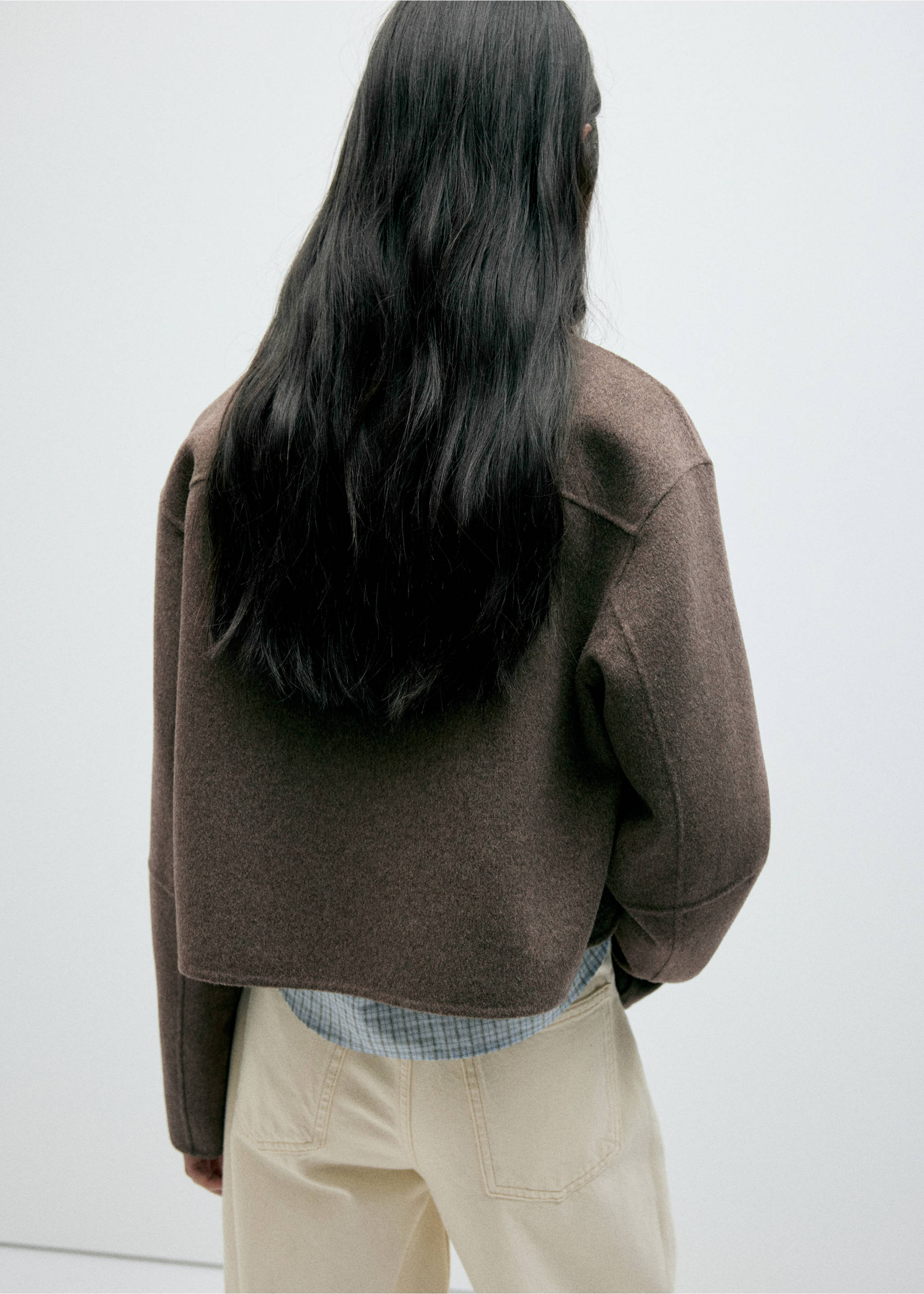 Veste alex - Verso de l’article, Marron moyen. Ref: 37015850-00.