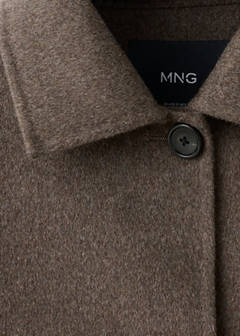 Wool jacket with shirt collar — Medium Brown 6