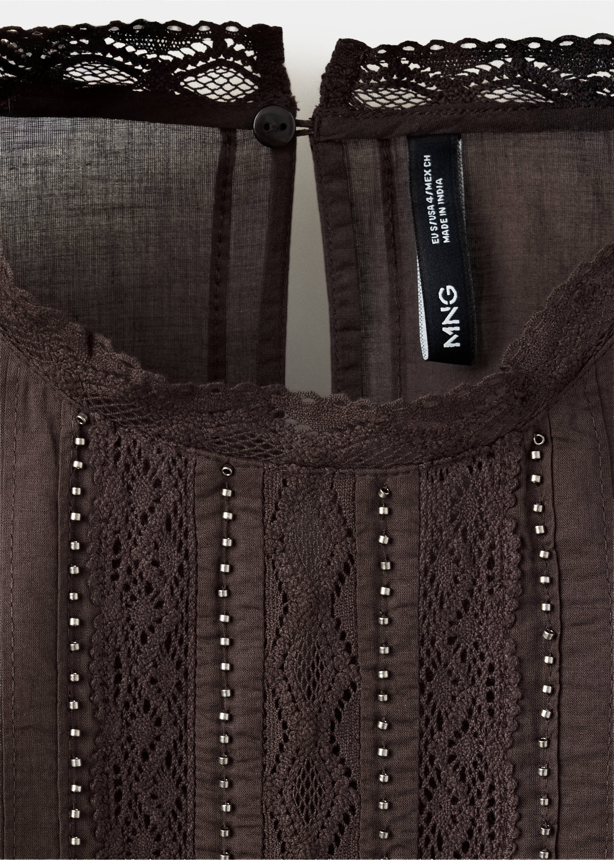 Blouse doris - Details of the article 0, Brown. Ref: 37015853-00.