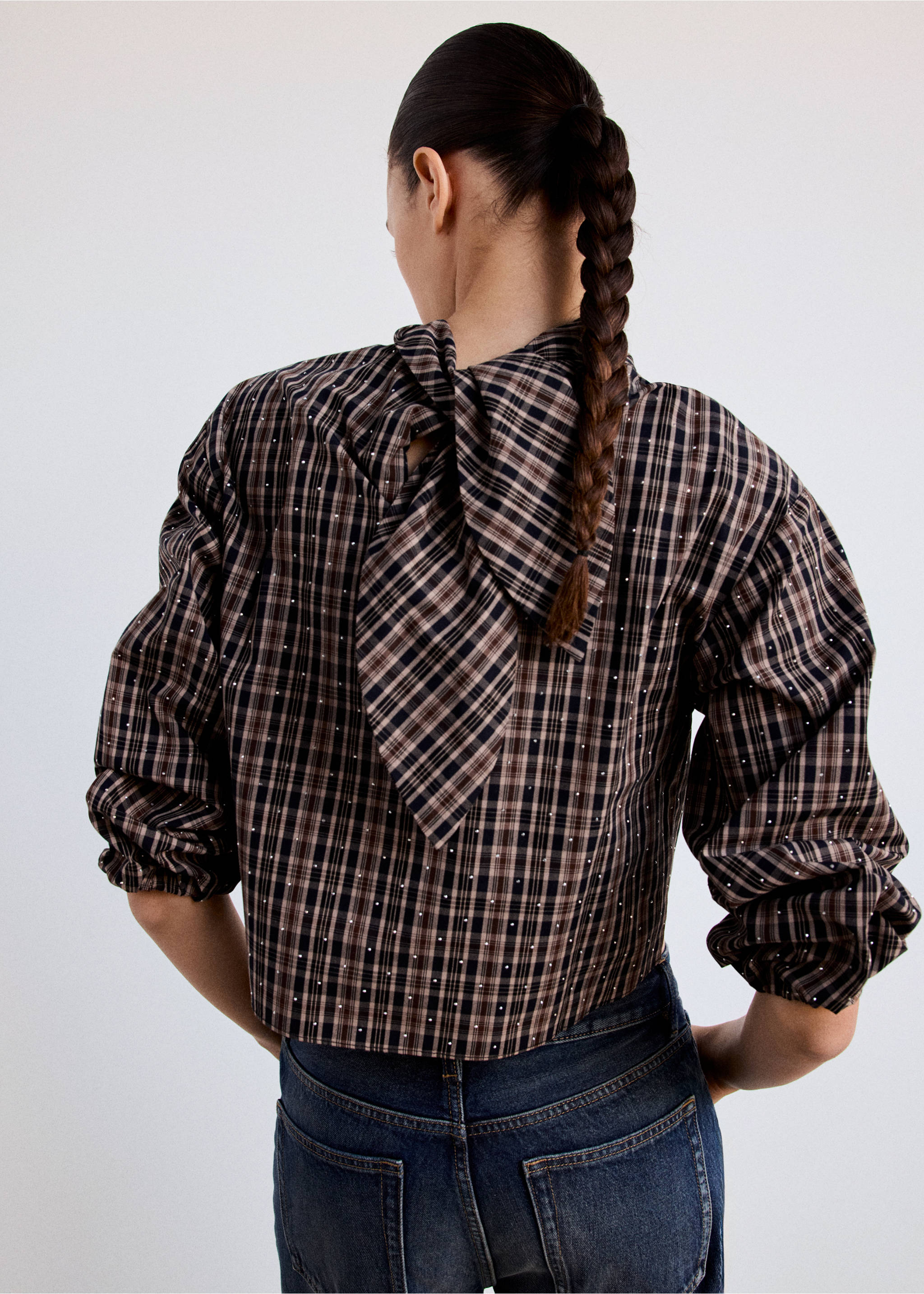 Blouse lemon - Verso de l’article, Marron. Ref: 37015855-00.