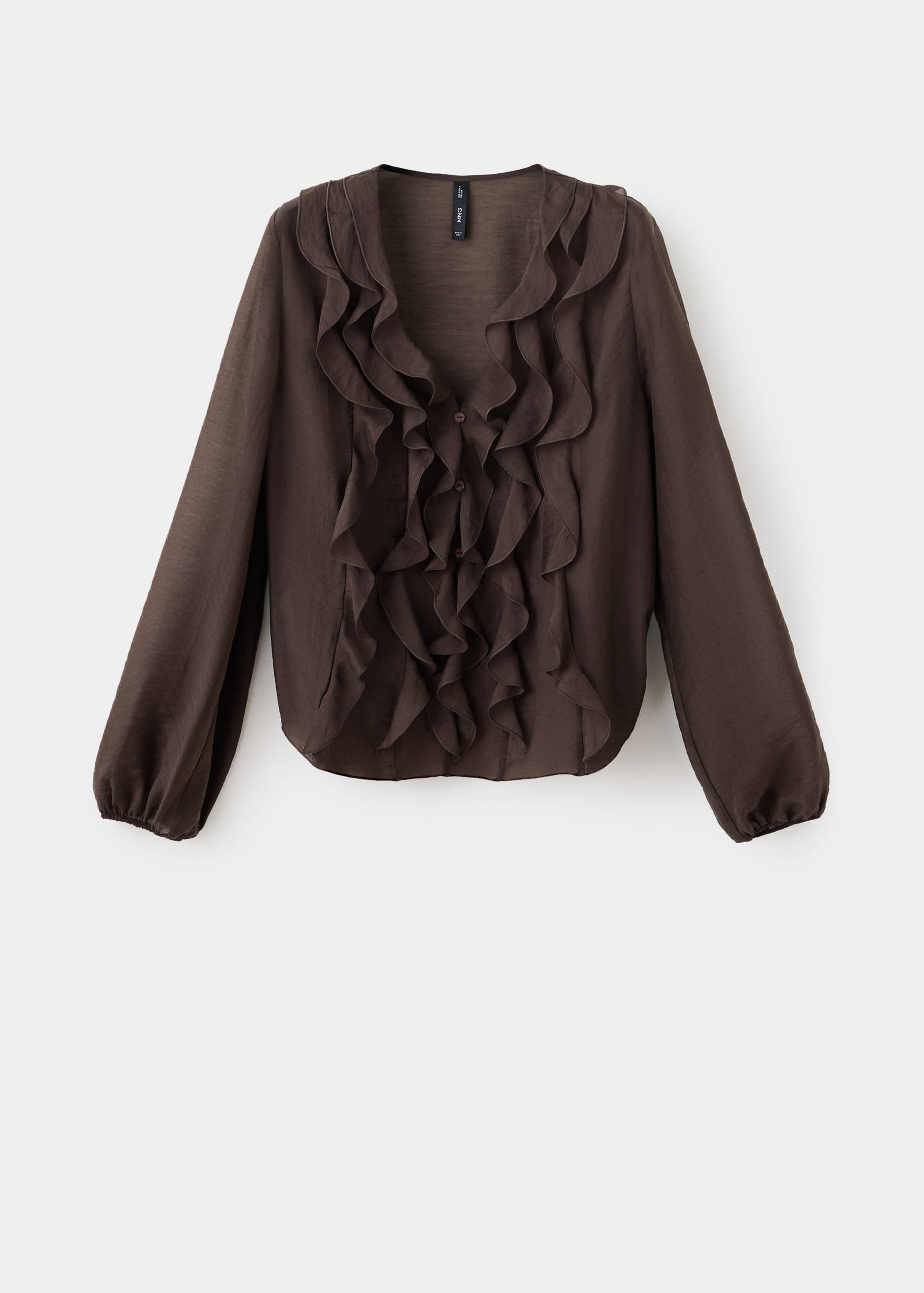 Ruffled lyocell blouse - Article without model
