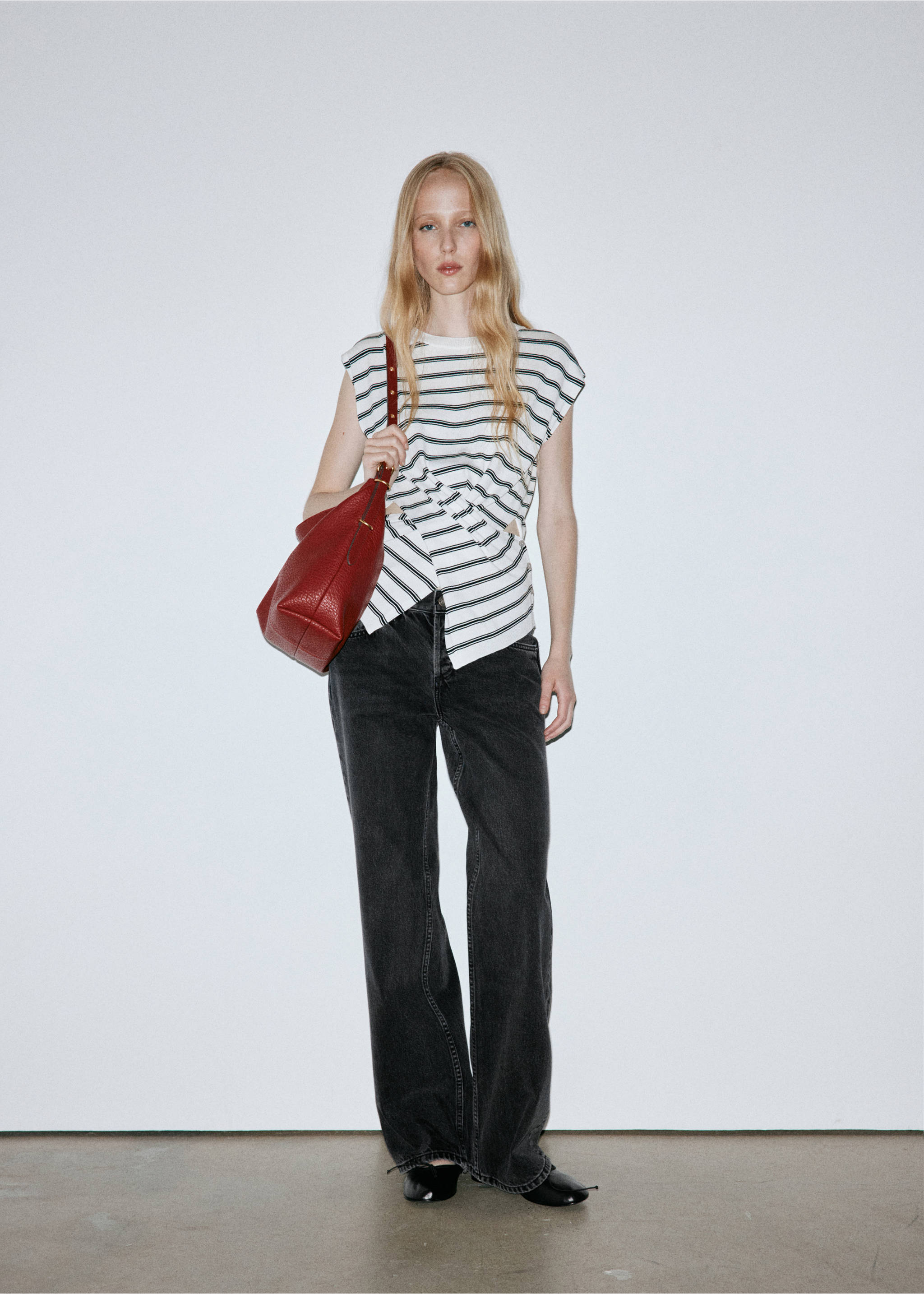 Jeans nicola - Общий план, Черный деним. Ref: 37015858-00.