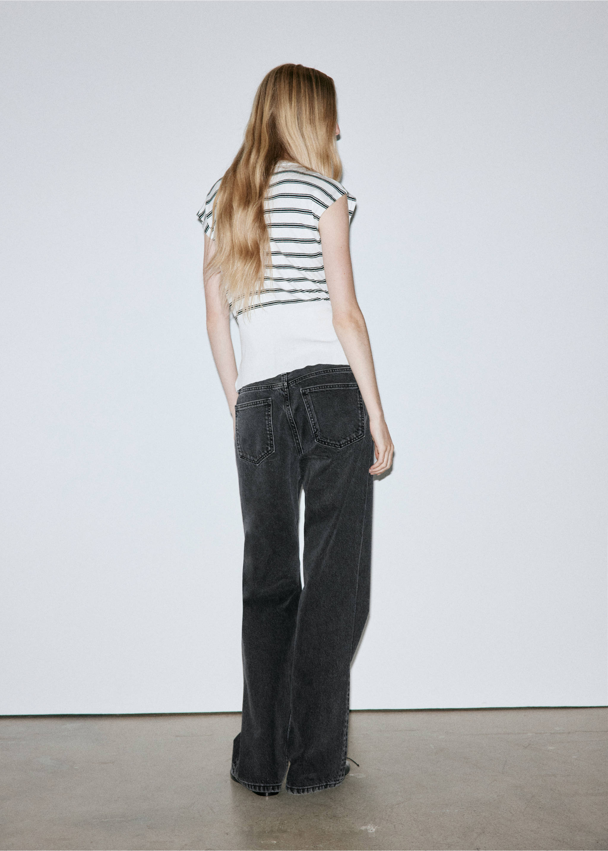 Jeans nicola - Обратная сторона изделия, Черный деним. Ref: 37015858-00.