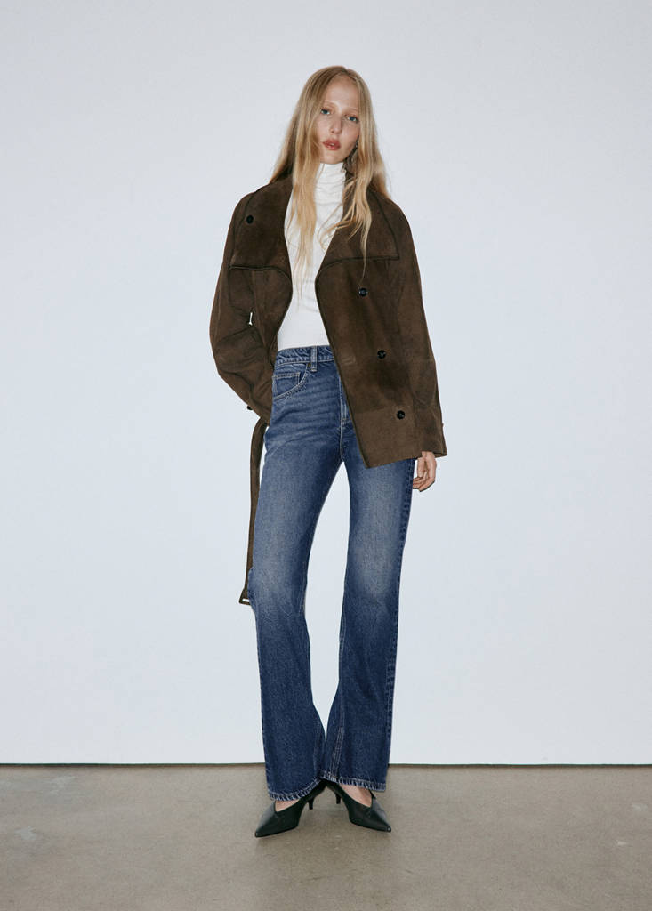 Mid-rise flared jeans — Dark Blue