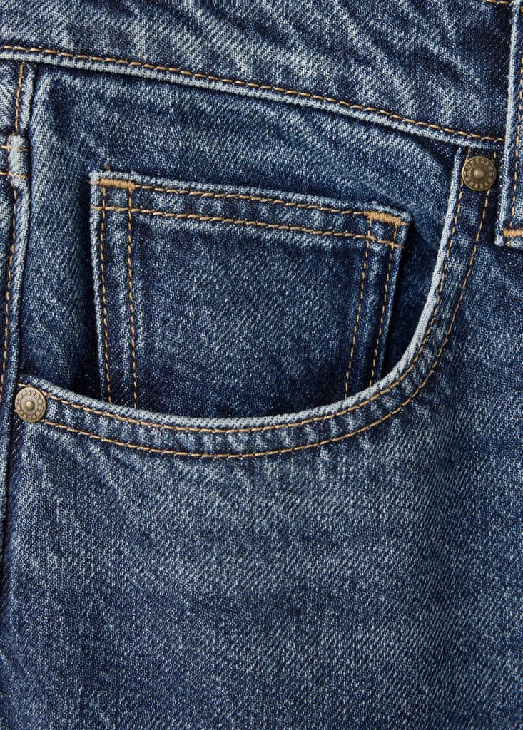 Mid-rise flared jeans — Dark Blue