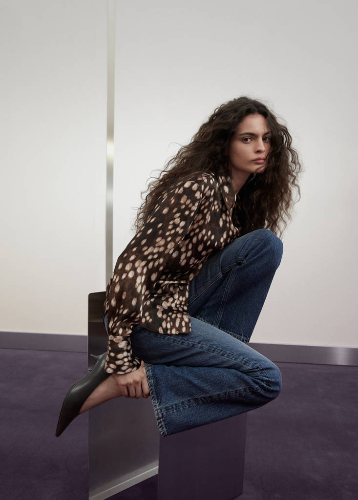 Mid-rise flared jeans — Dark Blue