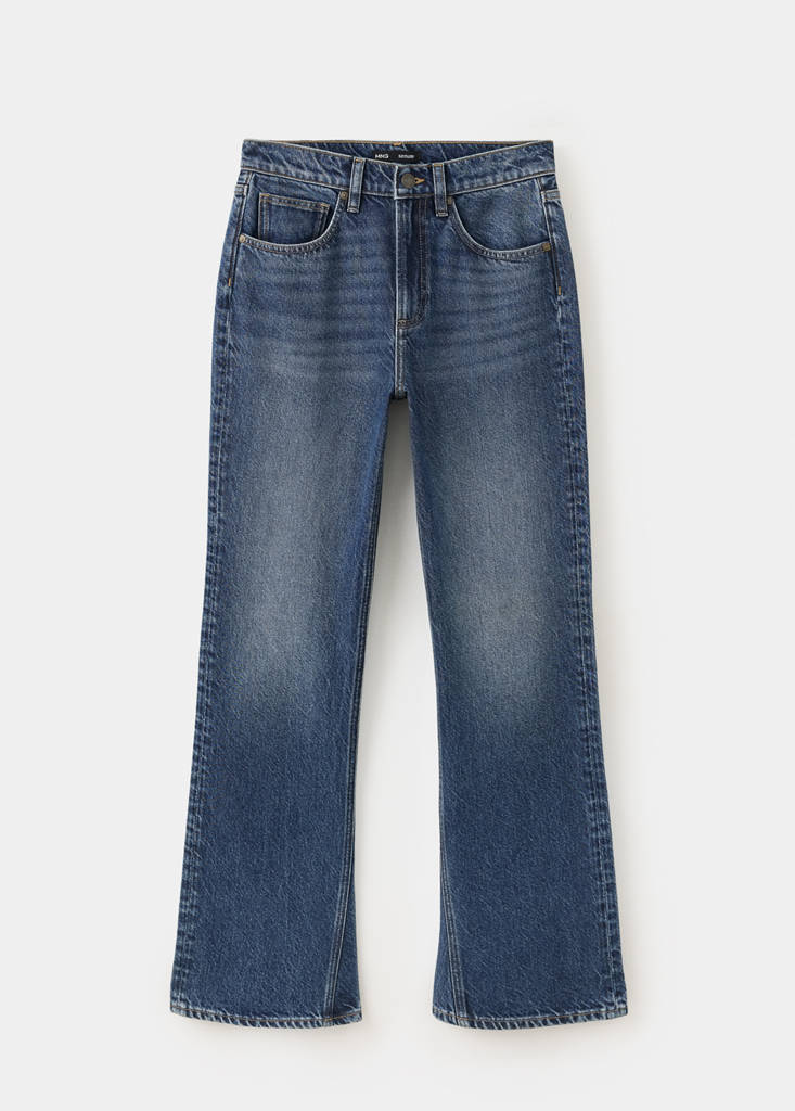 Mid-rise flared jeans — Dark Blue