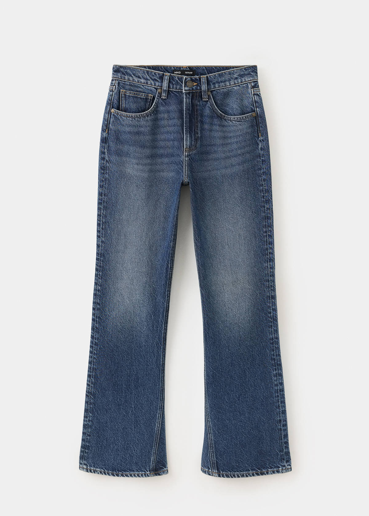 Mid-rise flared jeans — Dark Blue