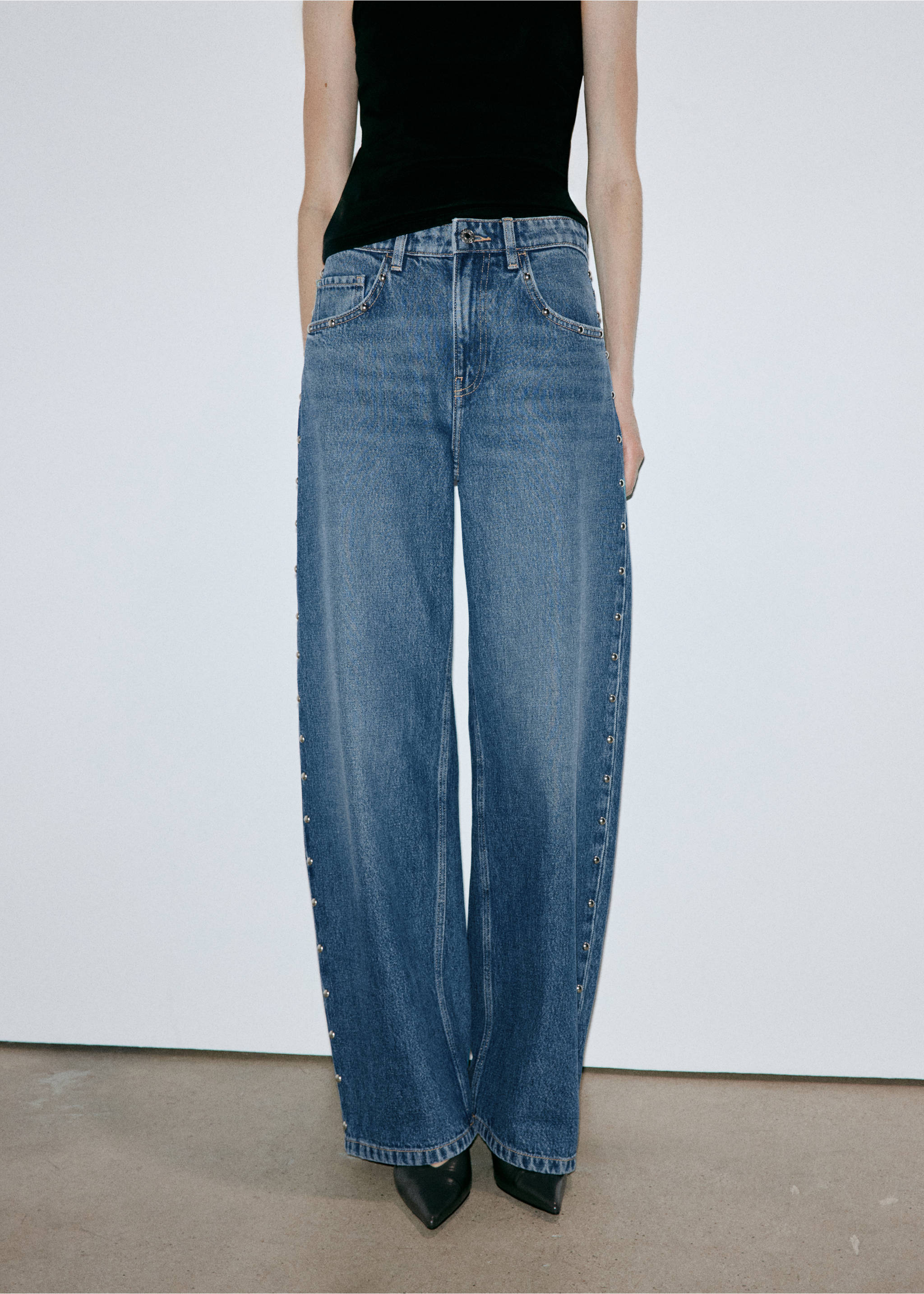 Jeans tokio - Plan moyen, Bleu moyen. Ref: 37015861-00.