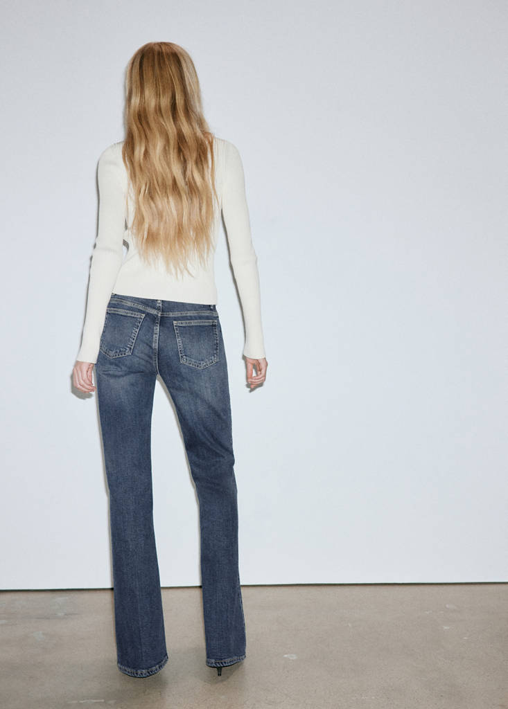High waist flare jeans — Dark Blue