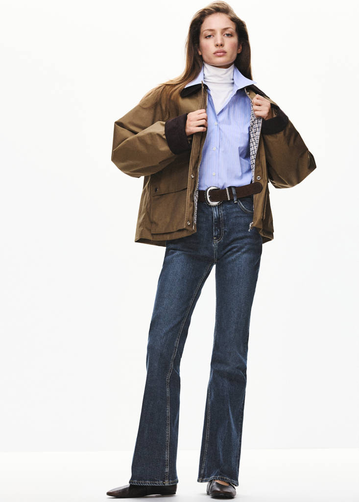 High waist flare jeans — Dark Blue