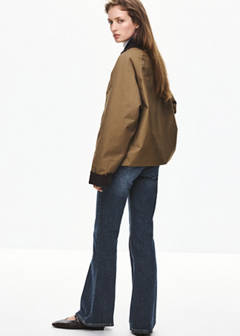 High-waist flared jeans — Dark Blue 10